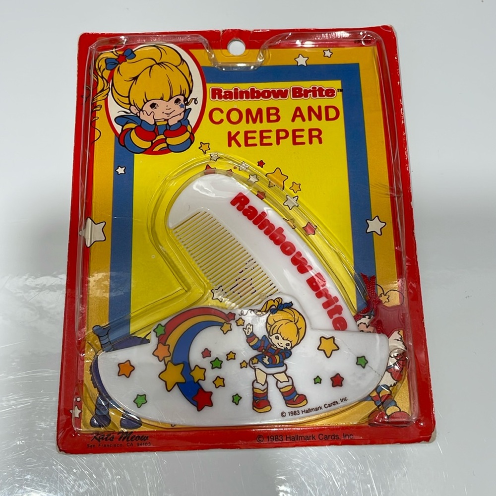 RARE Rainbow Brite comb and keeper set vintage 1983